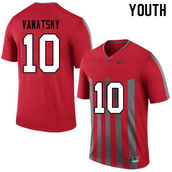 Ohio State Buckeyes #10 Danny Vanatsky Youth NCAA Jersey Throwback